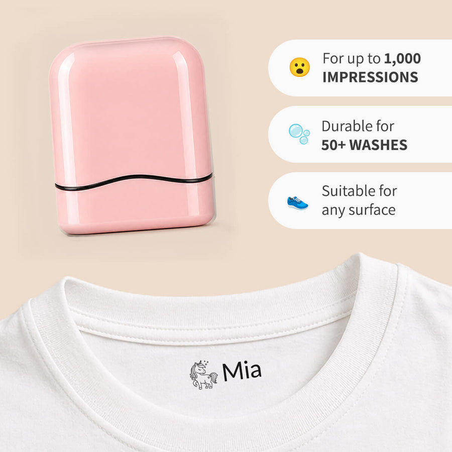 Plain colours β personalised name stamp β 2
