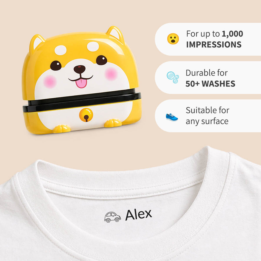 Cuddly animals β personalised name stamp β 8