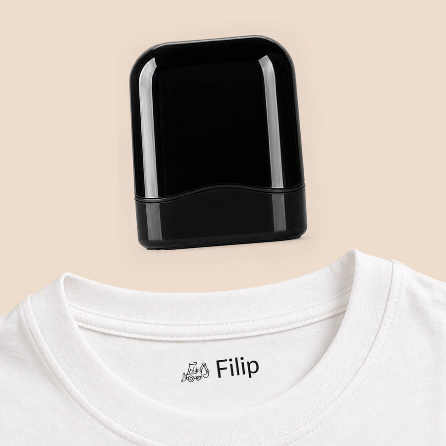 Plain colours — personalised name stamp — 7